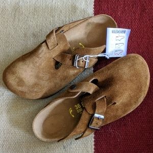 Suede brown birkenstock